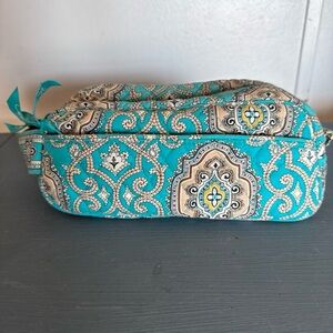 Vera Bradley blue paisley swirl soft makeup bag